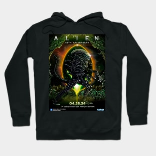 Alien 45 th Aniversary poster Alien day Hoodie